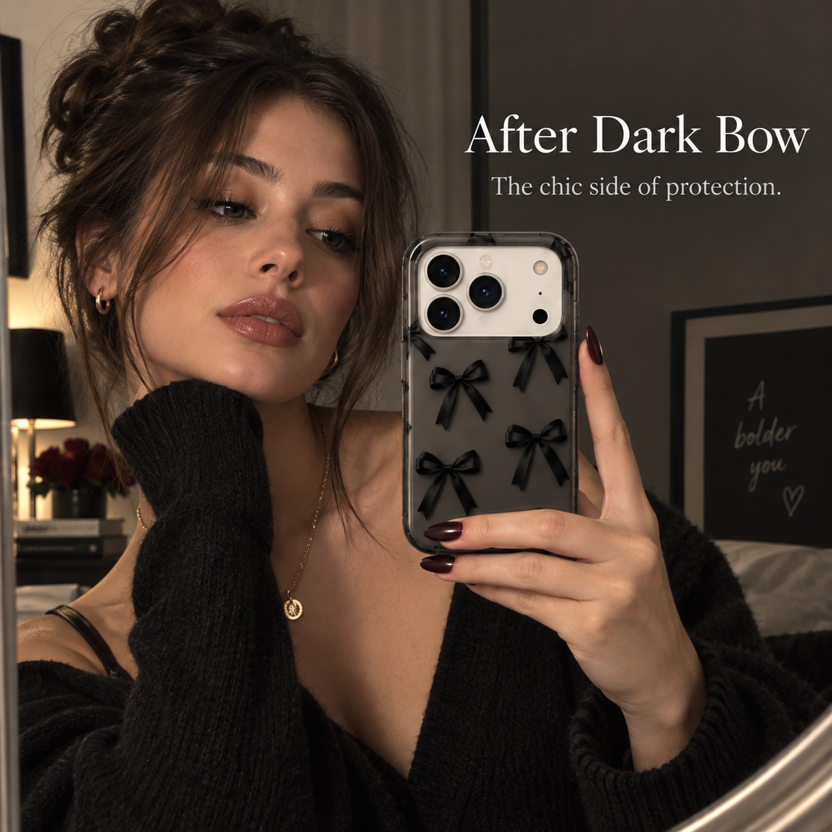 Cromivelle®After Dark Bow · BOLDLY SOFT