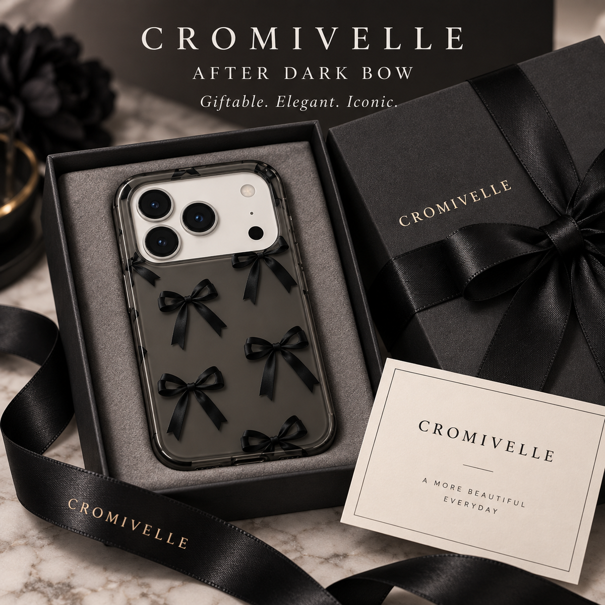 Cromivelle®After Dark Bow · BOLDLY SOFT