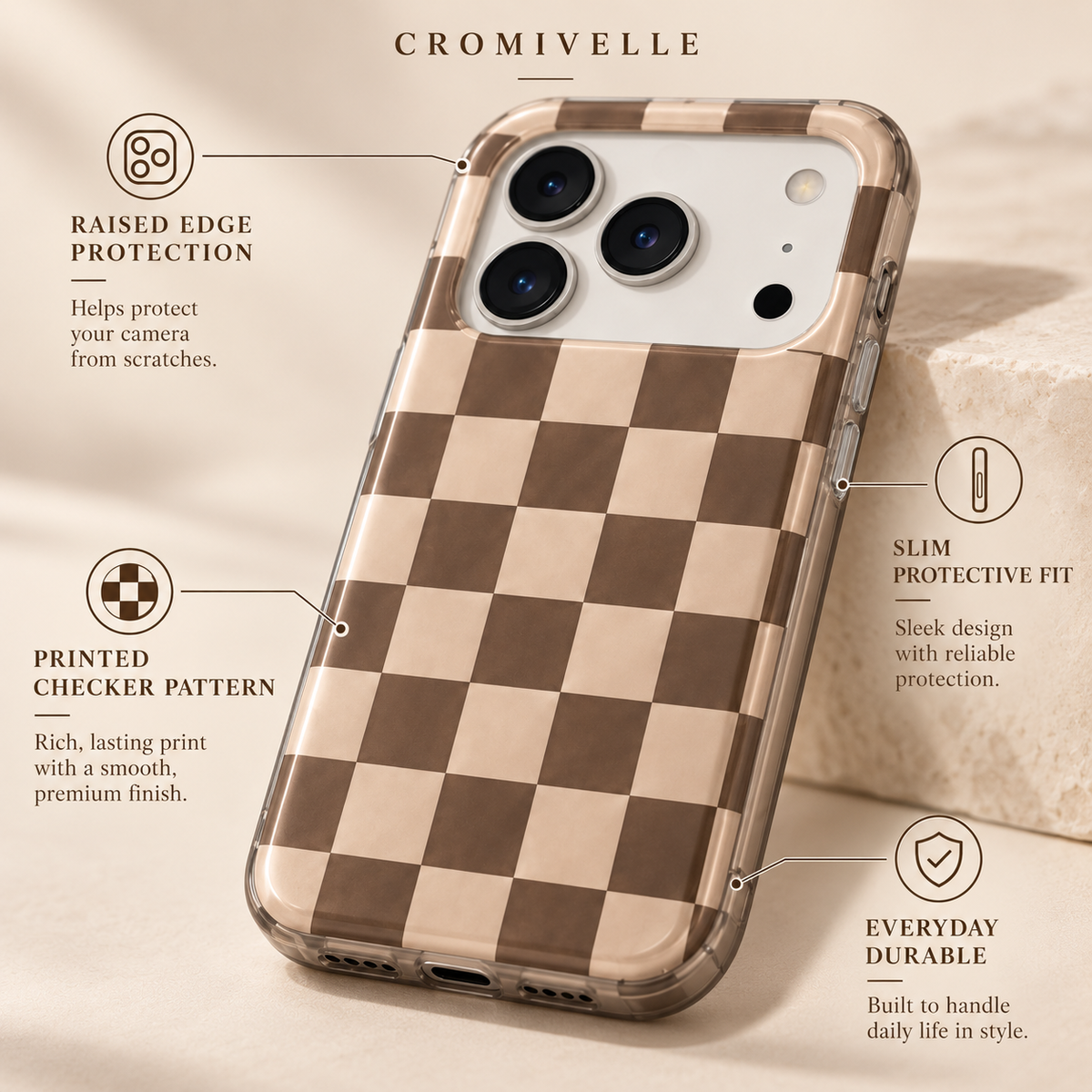 Cromivelle®Mocha Chess · CLASSIC COMFORT